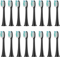 15/20Pcs Replacement Brush Heads Compatible for Philips Sonicare HX3/HX6/HX9 Series Electric Toothbrush HX6064(16Pcs Black)