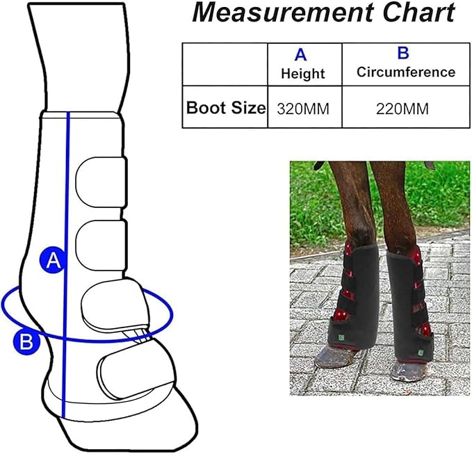 LED Red Light Therapy Device for Horse Leg Pain Horse Near Infrared Therapy Wrap Portable Deep Light Therapy for Horse Muscle Recovery (Left)