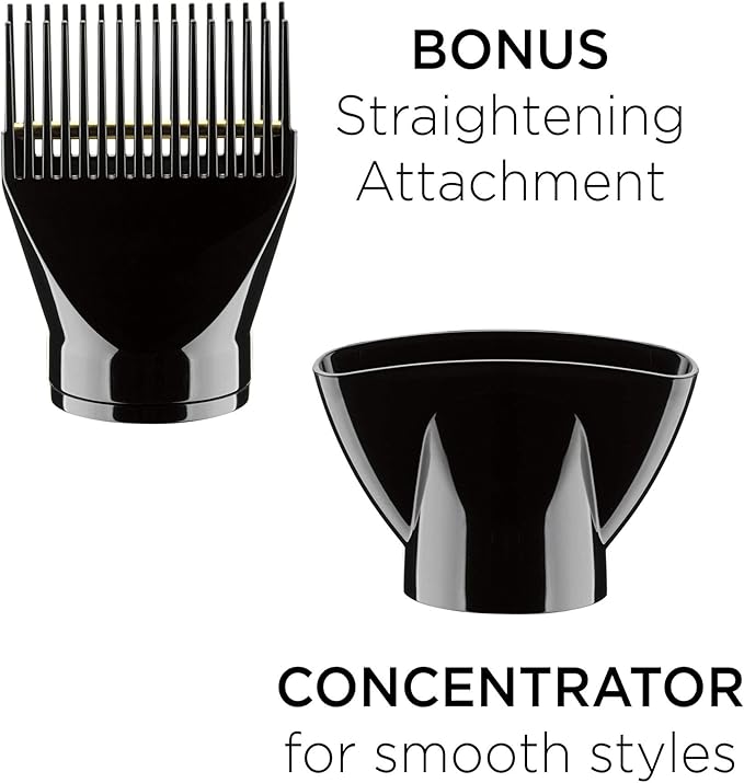 INFINITIPRO by CONAIR 1875 Watt Salon Hair Dryer for Coarse Thick Wavy Curly and Frizzy Hair