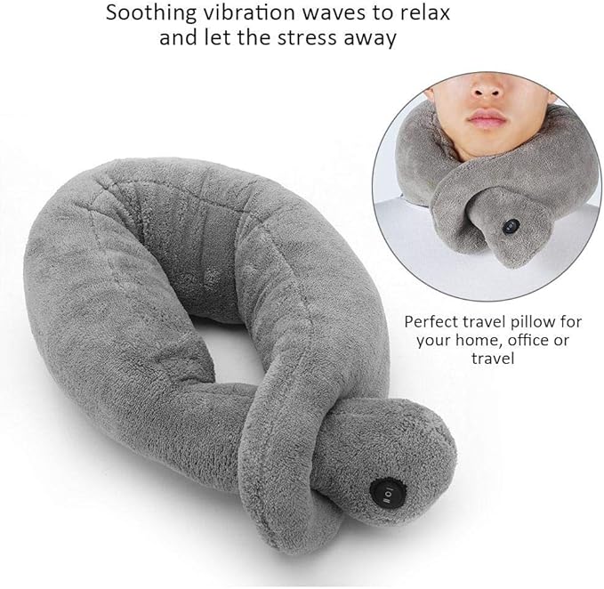 Wrap Around Vibrating Massage PillowVibrating Massaging Relax Muscles Relieve Stress For Travel Massage Pillow For Neck &amp Cervical Bed Pillows Relax Muscles Relieve Stress