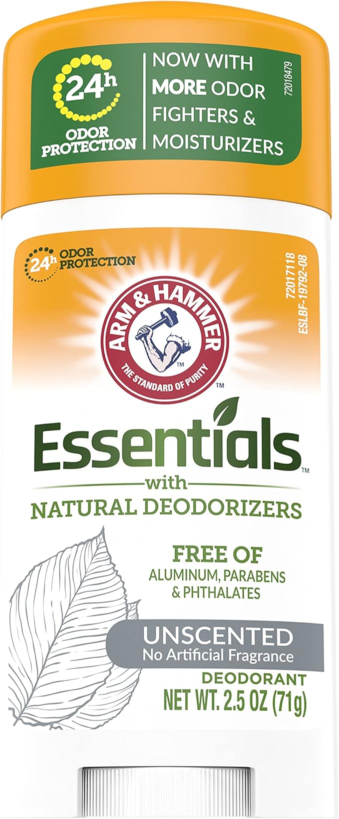 Arm &amp Hammer Deodorant 2.5 Ounces Essentials Unscented (6 Pack)