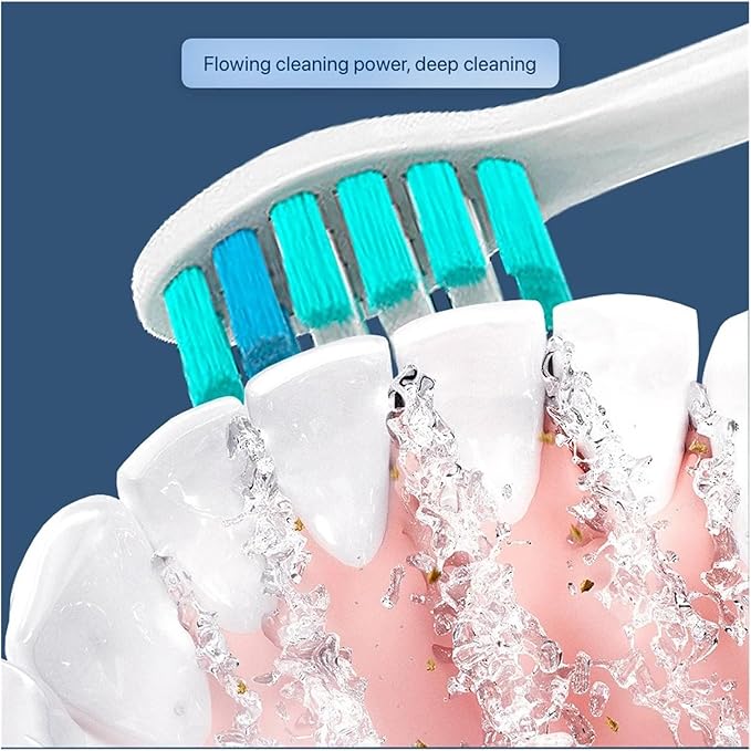 Electric Toothbrush Head Compatible for 051B 4/16pcs(16PCS White)