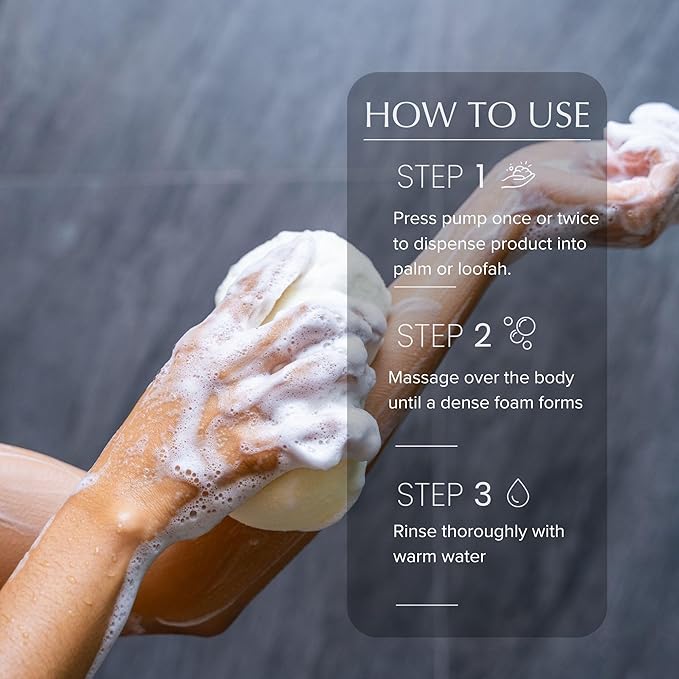 Riman Suamel Body Wash | 16.9oz | Gently Exfoliates with Salicylic Acid &amp Moisturizes with Collagen &amp Hyaluronic Acid | Vegan &amp Cruelty-Free | Clarifying Body Wash for Women &amp Men