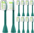 10Pack Toothbrush Replacement HeadsCompatible for Sonicare HY1200/06 BD1003/AZ(Green)