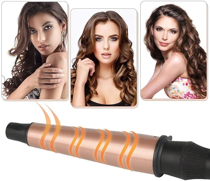 Curling Iron Tourmaline Ceramic Hair Curling Electric Professional Hair Curling Stick with Gloves Fashion Styling Tools Hairdressing