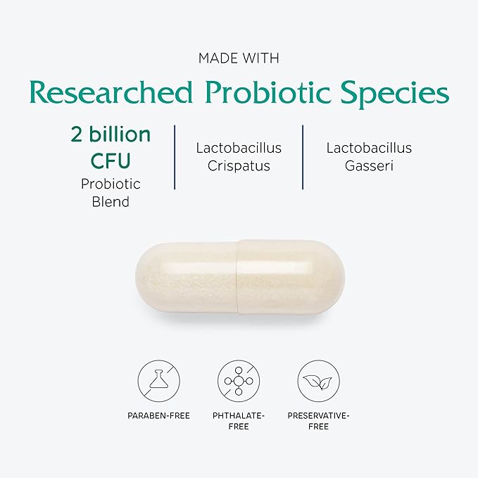 Vitanica Fresh V-Probiotics - Women's Probiotic for Vaginal Health - Contains Lactobacillus Gasseri - Free of Filler Fragrances Parabens Preservatives &amp Artificial Colors - 30 Suppository Table
