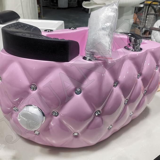 Pedicure Foot SpaAcrylic Massage FootbathPortable Bathtub Pedicure BowlFoot spa with Heat and Massage and Colorful Lamp Jetswith Automatic Drain PumpLarge Size Soak Tub Bath M