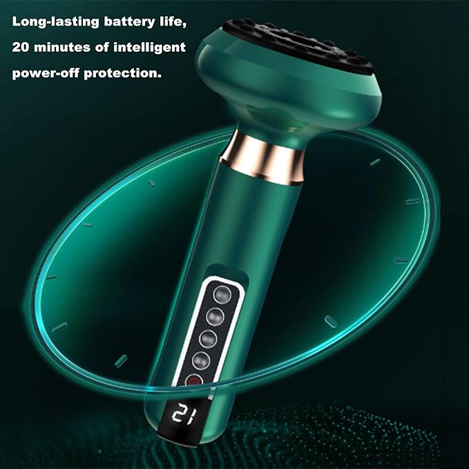 NICHOY Rechargeable Bianstone Scraping InstrumentVacuum Negative Pressure Cupping DeviceHousehold Electric Cupping DeviceNatural Bianstone(F)