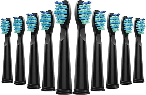 10Pcs Toothbrush Replacement Heads Compatible for FW 910/507/958/515/949/575/551(10pcs White)