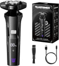 TRANSFORMERS Electric Shavers for Men 3D Floating Cutter Electric Razor 1200mAh Battery LED Display IPX7 WaterproofBeard Trimmer for Sensitive Skin Pop-up Pruner Razors for Men