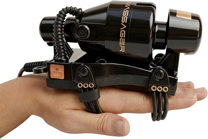 Powerful Double Speed Floating Action for Full Body Massager Corded Electric Powered Barber Massager Black