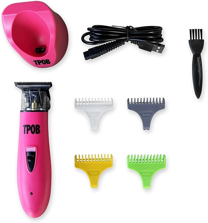 TPOB Ghost X Beard Trimmer Hair Clippers for Men Professional Hair Trimmer T-Blade Trimmer Cordless Rechargeable Edgers Clippers Electric Beard Trimmer Shaver (Ghost X Candy)