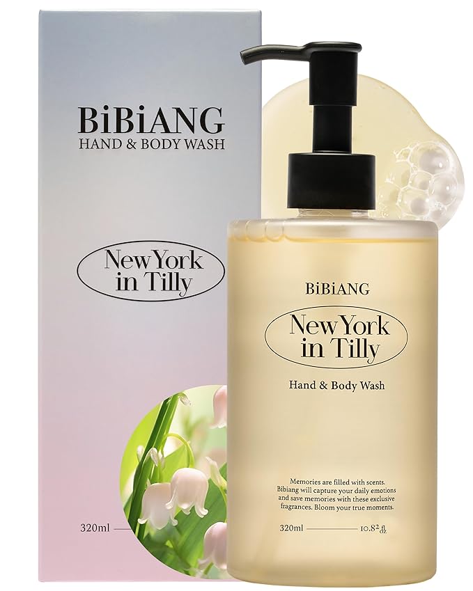 New York in Tilly Body Wash - Korean Body Care for Cleansing &amp Moisturizing - Hydrating Body Care Formula with Floral Lily Scent Honey Propolis &amp Chamomile - 10.82 fl.oz