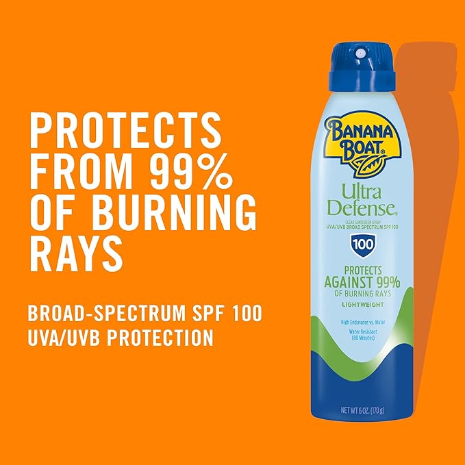 Ultra Defense Clear Sunscreen Spray SPF 100 6 oz