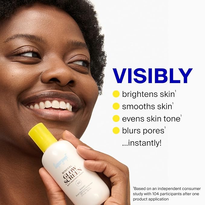 Supergoop! Glowscreen Soft-Radiance Drops Mineral SPF 40 - Sunrise - 1.7 oz - Visibly Illuminates Smooths Evens Skin &amp Blurs Pores Instantly - All Skin Types