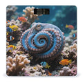 Blue-Ringed Octopus Scale for Body Weight Sturdy Tempered Glass Weighing Scales with LCD Display Accurate Digital Bathroom Scale Convenient Body Fat Smart Scales Easy Read
