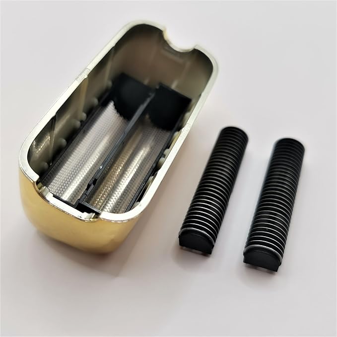 1X Foil &amp 2X Blades Cutter Replacement For FoilFX02#FXRF2G FXFS2G FXRF2 Razor Shaver Gold