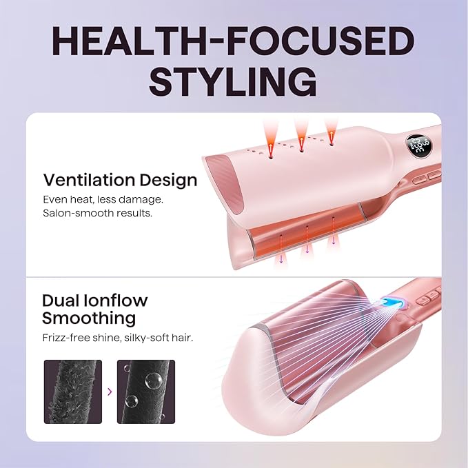 Wavytalk Steam Pro Hair Straightener Brush Wavytalk Power Wave Hair Crimper