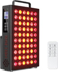 Red Light Therapy for Face and Body Infrared Light Therapy with Timer &amp Remote Control Quad Wave 660nm 850nm 630nm 940nm Near Infrared Light Therapy Panel Portable Dual Chip LED Device for Body