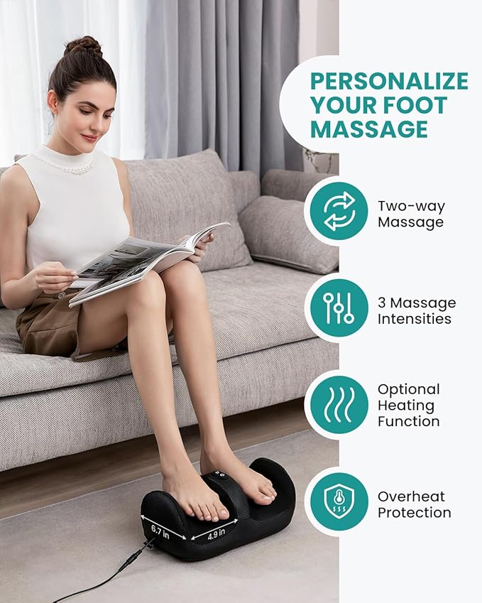 Nekteck 2 Pack Shiatsu Foot Massager with Heat