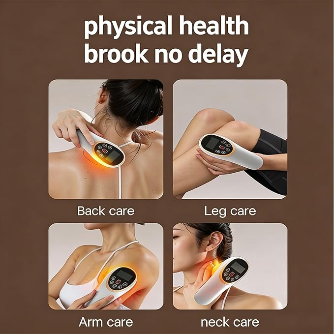 WIKINK 4-in-1 Body Sculpting Machine - Anti-Cellulite Massager with Lymphatic Drainage Skin Tightening Cupping &amp Heat 15 Levels Wireless Charging for Face Back Abdomen Legs Buttocks (Whit