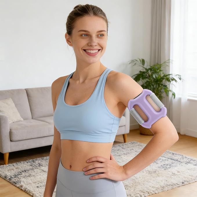 Abdominal Massager 2 in 1 Adjustable Strap and Ergonomic Grip Fascial Body Massager for Muscles | For Fitness Training Buttocks Back Thigh Arm Shoulder