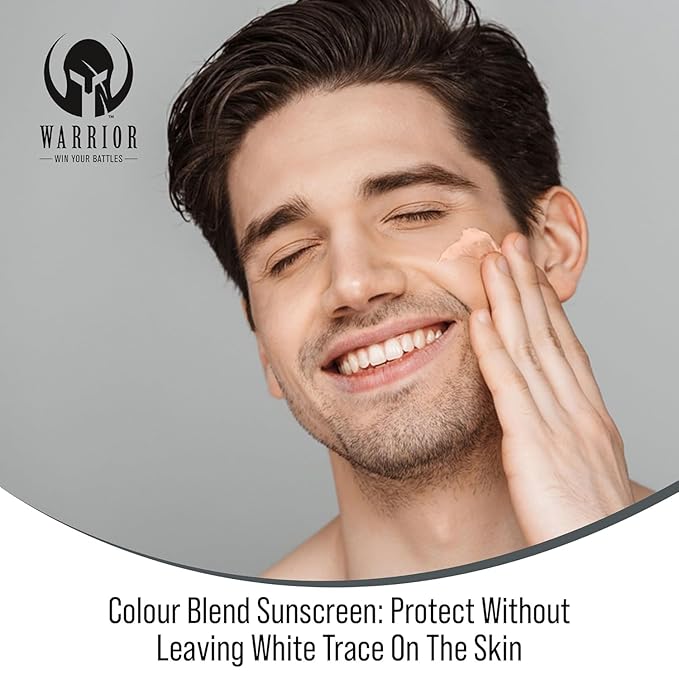WARRIOR - WIN YOUR BATTLES- SPF 50 Tinted Sunscreen for Face - Zinc and Titanium Tinted Moisturizer with SPF - Water Resistant Non-Toxic Tinted Sunscreen Lotion for Sensitive Skin - 3 Fl. Oz