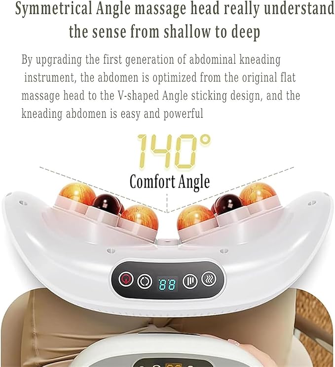 Electric Abdominal Massager Abdominal Rubbing Instrument 3 Level of Strength Adjustment &amp Forward/Reverse Massage 10 Minutes Intelligent Timing for Gastrointestinal Care