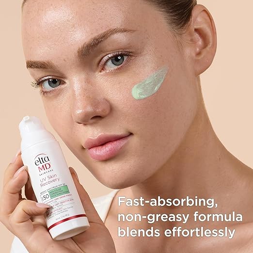 EltaMD UV Skin Recovery Face Sunscreen with Zinc Oxide All Mineral Safe for Sensitive Skin SPF 50