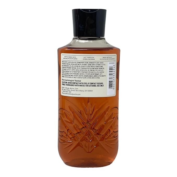 Bath &amp Body Works Men's Collection Whiskey Toast - 3 Pack of 3-In-1 Hair Face and Body Wash with a Cabin Spice Bar Soap