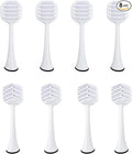 Tongue Brush Heads for Philips Sonicare Electric Toothbrush Tongue Scraper Refills for Fresh Breath Fits 4100/5100/6100/9023 Not Essence E Series or One 8-Pack