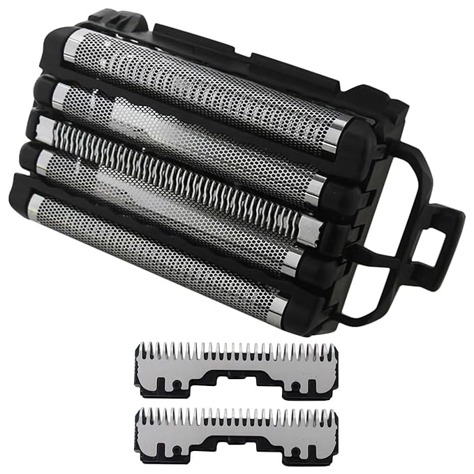 Shaver Replacement Outer Foil and Inner Blade Set Fit for Panasonic WES9032P Shaver Head Fit for ARC 5-Blade Shavers ES-LV97-K ES-LV67-K ES-LV95-S ES-LV65-S