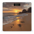 Sunrise Beach Scale for Body Weight Anti-Slip Digital Bathroom Scale Sturdy Toughened Glass Weighing Scales High Precision Safe Rounded Corners Smart Scales