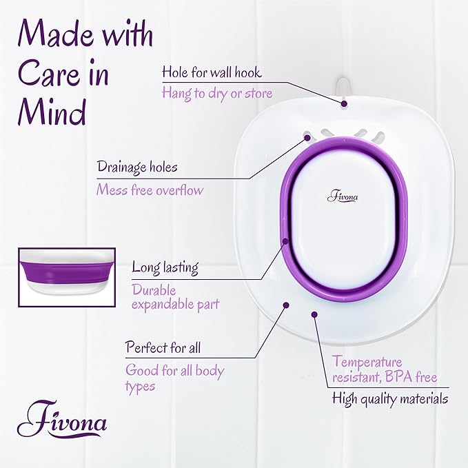 Fivona 3-in-1 Yoni Steam Kit - Bundle of V Steaming Herbs Blue Moon Recipe 1.76 Ounces (2-4 Steams) with Expandable V-Steam Seat and Hand Flusher for Detox Cleansing pH Balance and Odor Control