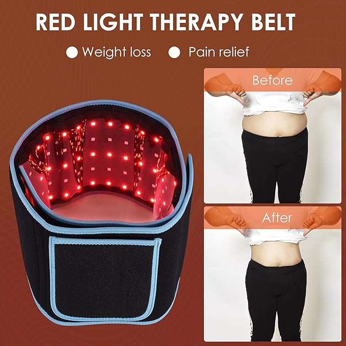 660nm LED Infrared and 850nm Near-Infrared Light Therapy pad Equipment for Pain Relief Flexible Wearable wrap deep Therapy Massager Used for Back and Shoulder Muscle Treatment