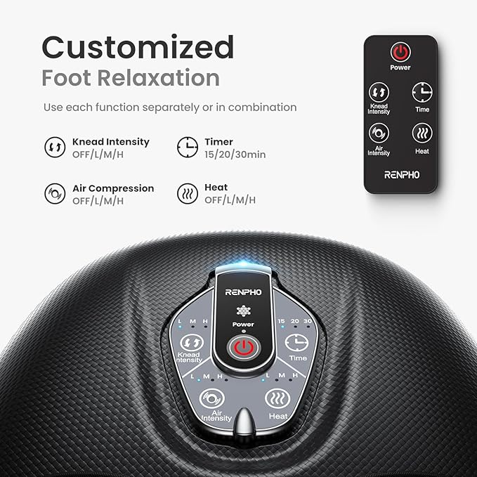 RENPHO Foot Massager and Active Mini Thermacool Massage Gun
