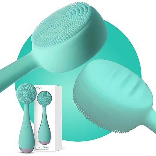 PMD Clean - Smart Facial Cleansing Device with Silicone Brush &amp Anti-Aging Massager