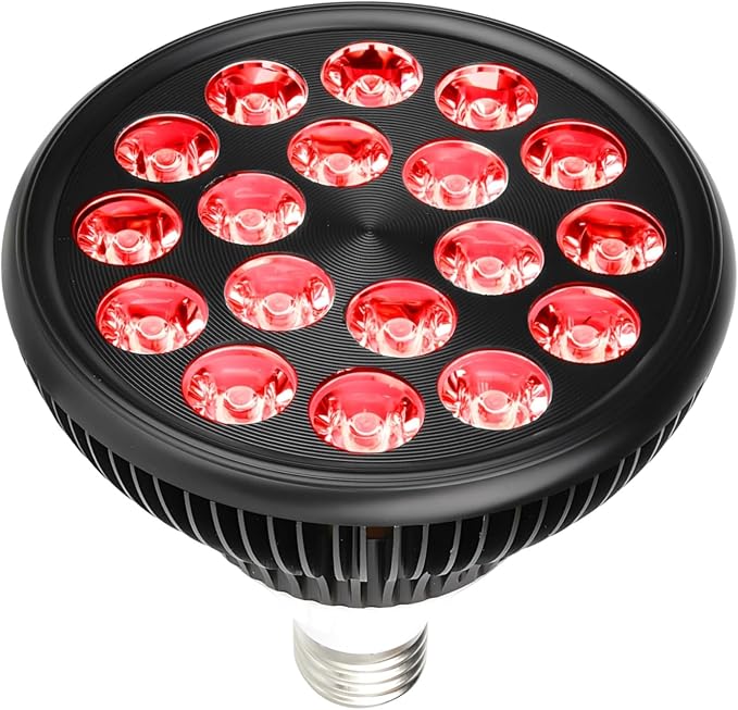 Red Light Therapy Bulb 660Nm 850Nm 54W E26/E27 18 Led Dual Chip Skin Care &amp Discomfort Relief