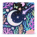 Star Ocean Pattern Bathroom Scale for Body Weight Bathroom Digital Electronic Weighing Scale with Back Lit LED Display Sturdy Tempered Glass Weight Watchers Scales 400lb