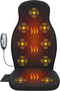 Beleduc Back Massager for Chair with Heat Massage Chair Pad for Pain Relief Massage Seat Cushion with 9 Vibration Motors 3 Heating Areas 30/60/90 Minute Timer Home Office Relaxation