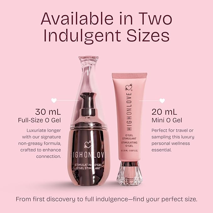 High On Love O Gel - Feminine Care Personal Gel Moisturizer for Women - An All Natural Water Based Gentle Formula for Dryness Relief - Vegan &amp Cruelty Free (30ml)