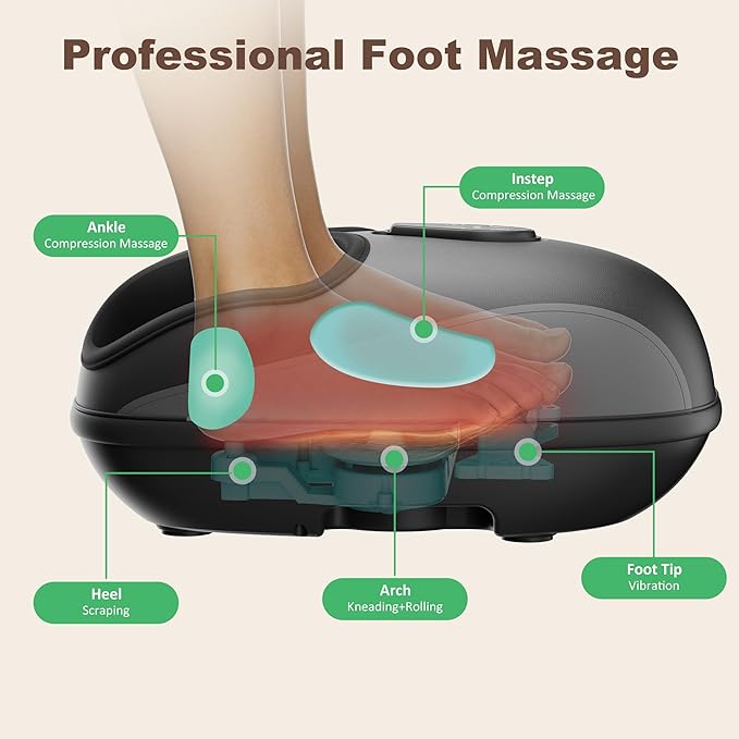 Foot Massager with Heat &amp Neck Massager