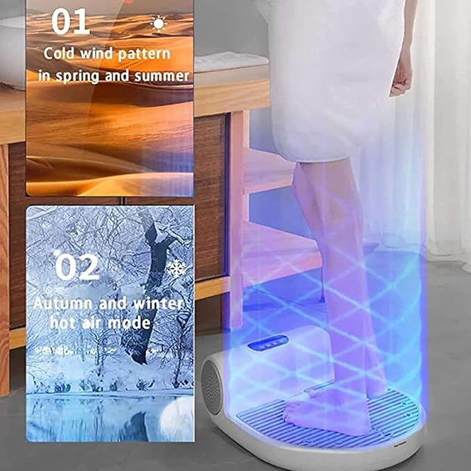 Full Body Hair DryerNegative Ions Body Heater Blow DryerNatural Warm Air Wind and Cool WindAll-Round Quickfor High and Low Gear Dust Filter for Gym Golf Foot Bath Center Household