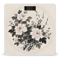 Floral Mandala Scale for Body Weight Sturdy Tempered Glass Weighing Scales with LCD Display Accurate Digital Bathroom Scale Convenient Body Fat Smart Scales Easy Read
