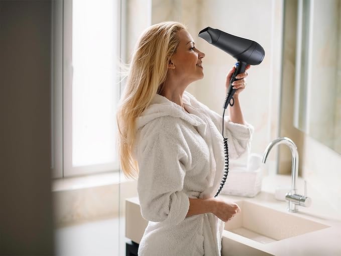 Corby Milton 1875W Hair Dryer in Black - USA Plug
