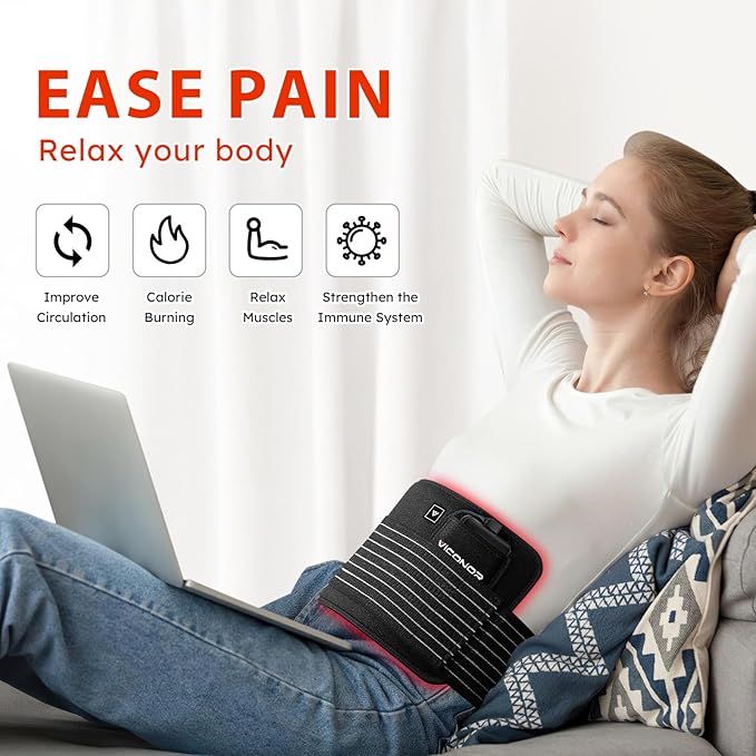 Viconor Red Light Therapy Belt Black