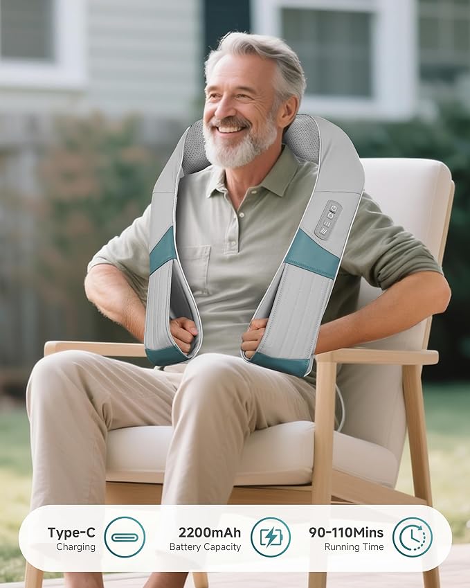 Snailax Handheld Back Masssager and Neck Massager Bundle