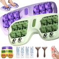 Portable Dual Foot Massage Roller Foot Roller Massager Plantar Fasciitis Relief Tool Deep Tissue Muscle Pressure Point Massage Roller 360° Acupressure Nubs for Home Office Or Travel (2pcs-A)