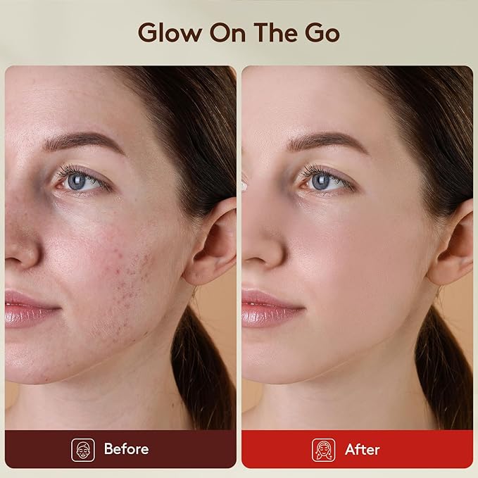 Red Light Therapy for Face Body: 660nm &amp 850nm Cordless Red Light Therapy Panel with Adjustable Stand - Red Infrared Light Panel with 3 Brightness Levels &amp Auto Off