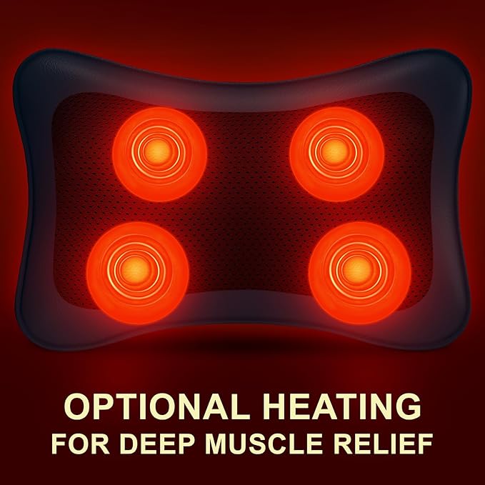 Mo Cuishle Shiatsu Back &amp Neck Massagers with Heat – Deep Tissue Relief for Pain &amp Tension – Gifts for Mother’s Day Father’s Day Birthdays &amp Christmas Gifts for Mom Dad Men Women Her